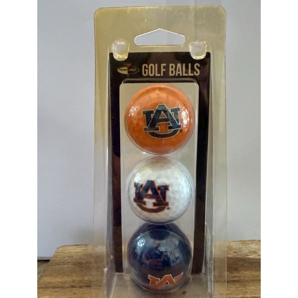NCAA Auburn University Tigers Collegiate Golf Balls 3-Pack Golfing